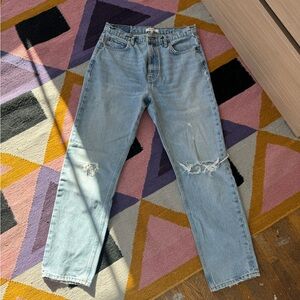 Re/Done High Waist Ripped Jeans